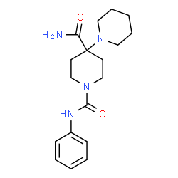 ChemSpider 2D Image | N~1~'-Phenyl-1,4'-bipiperidine-1',4'-dicarboxamide | C18H26N4O2