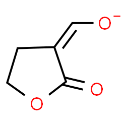 ChemSpider 2D Image | (Z)-(2-Oxodihydro-3(2H)-furanylidene)methanolate | C5H5O3