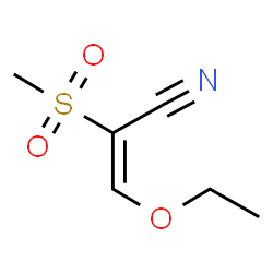 ChemSpider 2D Image | (2E)-3-Ethoxy-2-(methylsulfonyl)acrylonitrile | C6H9NO3S