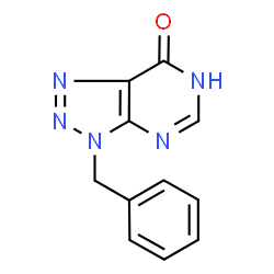 ChemSpider 2D Image | 3-Benzyl-3,6-dihydro-[1,2,3]triazolo[4,5-d]pyrimidin-7-one | C11H9N5O