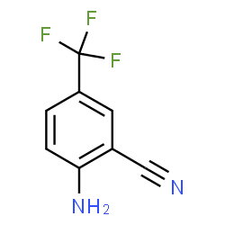 ChemSpider 2D Image | 4-Amino-3-cyanobenzotrifluoride | C8H5F3N2