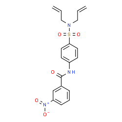 ChemSpider 2D Image | N-[4-(Diallylsulfamoyl)phenyl]-3-nitrobenzamide | C19H19N3O5S