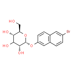 ChemSpider 2D Image | 6-Bromo-2-naphthyl (3xi)-alpha-D-ribo-hexopyranoside | C16H17BrO6
