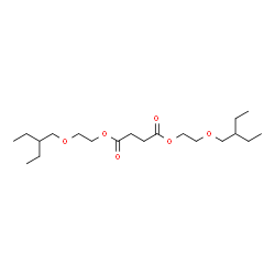 ChemSpider 2D Image | Bis[2-(2-ethylbutoxy)ethyl] succinate | C20H38O6