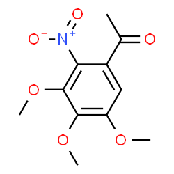 ChemSpider 2D Image | 1-(3,4,5-Trimethoxy-2-nitrophenyl)ethanone | C11H13NO6