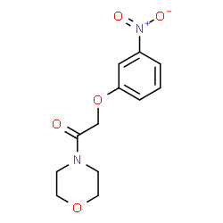 ChemSpider 2D Image | 1-(4-Morpholinyl)-2-(3-nitrophenoxy)ethanone | C12H14N2O5