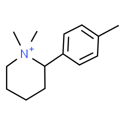ChemSpider 2D Image | 1,1-Dimethyl-2-(4-methylphenyl)piperidinium | C14H22N