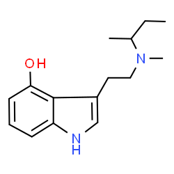 ChemSpider 2D Image | 3-{2-[sec-Butyl(methyl)amino]ethyl}-1H-indol-4-ol | C15H22N2O