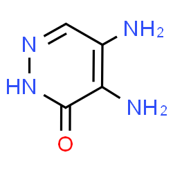 ChemSpider 2D Image | 4,5-Diamino-3(2H)-pyridazinone | C4H6N4O