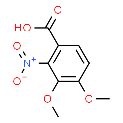 ChemSpider 2D Image | 3,4-Dimethoxy-2-nitrobenzoic acid | C9H9NO6