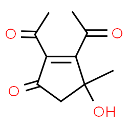ChemSpider 2D Image | 2,3-Diacetyl-4-hydroxy-4-methyl-2-cyclopenten-1-one | C10H12O4