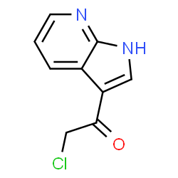 ChemSpider 2D Image | 2-Chloro-1-(1H-pyrrolo[2,3-b]pyridin-3-yl)ethanone | C9H7ClN2O