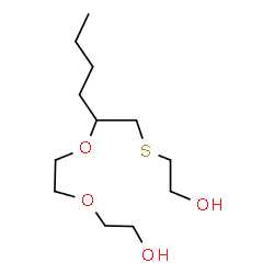 ChemSpider 2D Image | 2-({2-[2-(2-Hydroxyethoxy)ethoxy]hexyl}sulfanyl)ethanol | C12H26O4S