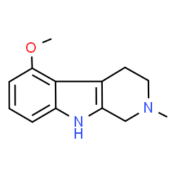 ChemSpider 2D Image | 5-Methoxy-2-methyl-2,3,4,9-tetrahydro-1H-beta-carboline | C13H16N2O