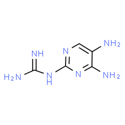 ChemSpider 2D Image | 1-(4,5-Diamino-2-pyrimidinyl)guanidine | C5H9N7