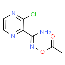 ChemSpider 2D Image | N-Acetoxy-3-chloro-2-pyrazinecarboximidamide | C7H7ClN4O2