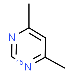 ChemSpider 2D Image | 4,6-Dimethyl(1-~15~N)pyrimidine | C6H8N15N