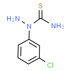 ChemSpider 2D Image | 1-(3-Chlorophenyl)hydrazinecarbothioamide | C7H8ClN3S