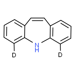 ChemSpider 2D Image | (4,6-~2~H_2_)-5H-Dibenzo[b,f]azepine | C14H9D2N