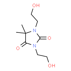 ChemSpider 2D Image | Diethylol dimethyl hydantoin | C9H16N2O4
