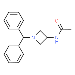 ChemSpider 2D Image | N-(1-Benzhydrylazetidin-3-yl)acetamide | C18H20N2O