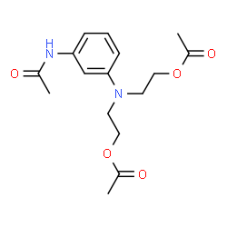ChemSpider 2D Image | N-[3-[Bis[2-(acetyloxy)ethyl]amino]phenyl]acetamide | C16H22N2O5