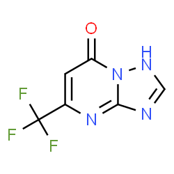 ChemSpider 2D Image | 5-(Trifluoromethyl)[1,2,4]triazolo[1,5-a]pyrimidin-7(1H)-one | C6H3F3N4O