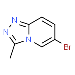 ChemSpider 2D Image | 6-Bromo-3-methyl[1,2,4]triazolo[4,3-a]pyridine | C7H6BrN3