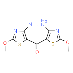 ChemSpider 2D Image | Bis(4-amino-2-methoxy-1,3-thiazol-5-yl)methanone | C9H10N4O3S2