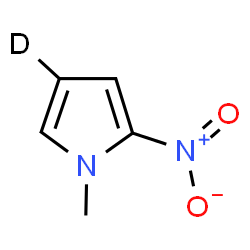 ChemSpider 2D Image | 1-Methyl-2-nitro(4-~2~H)-1H-pyrrole | C5H5DN2O2
