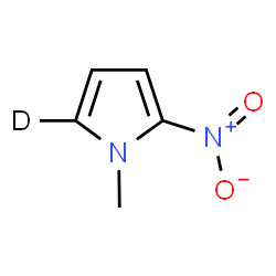 ChemSpider 2D Image | 1-Methyl-2-nitro(5-~2~H)-1H-pyrrole | C5H5DN2O2