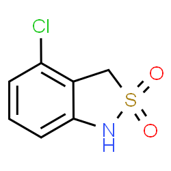 ChemSpider 2D Image | 4-Chloro-1,3-dihydro-2,1-benzothiazole 2,2-dioxide | C7H6ClNO2S