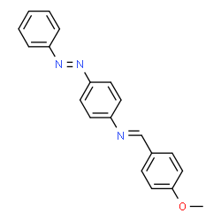 ChemSpider 2D Image | p-Methoxybenzylidene p-Phenylazoaniline | C20H17N3O