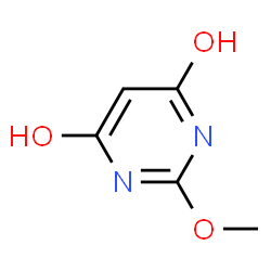 ChemSpider 2D Image | 4,6-Dihydroxy-2-methoxypyrimidine | C5H6N2O3