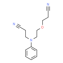 ChemSpider 2D Image | n-(2-(2-cyanoethoxy)ethyl)-n-(2-cyanoethyl)aniline | C14H17N3O