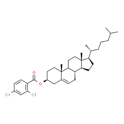ChemSpider 2D Image | (3beta,9xi)-Cholest-5-en-3-yl 2,4-dichlorobenzoate | C34H48Cl2O2