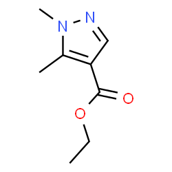 ChemSpider 2D Image | Ethyl 1,5-dimethyl-1H-pyrazole-4-carboxylate | C8H12N2O2