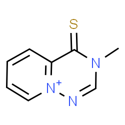 ChemSpider 2D Image | 3-Methyl-4-thioxo-3,4-dihydropyrido[2,1-f][1,2,4]triazin-9-ium | C8H8N3S