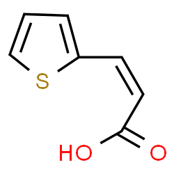 ChemSpider 2D Image | (2Z)-3-(2-Thienyl)acrylic acid | C7H6O2S