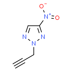 ChemSpider 2D Image | 4-Nitro-2-(2-propyn-1-yl)-2H-1,2,3-triazole | C5H4N4O2