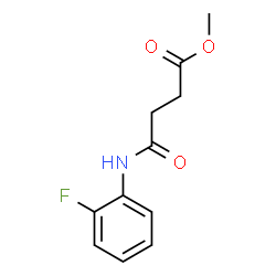 ChemSpider 2D Image | Methyl 4-[(2-fluorophenyl)amino]-4-oxobutanoate | C11H12FNO3