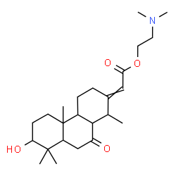 ChemSpider 2D Image | 2-(Dimethylamino)ethyl (3-hydroxy-14-methyl-7-oxopodocarpan-13-ylidene)acetate | C24H39NO4