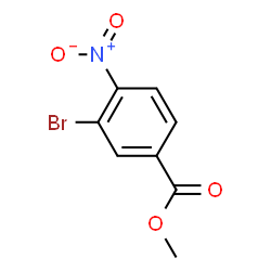 ChemSpider 2D Image | Methyl 3-bromo-4-nitrobenzoate | C8H6BrNO4