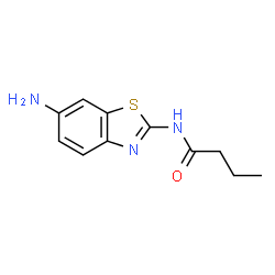 ChemSpider 2D Image | N-(6-Amino-benzothiazol-2-yl)-butyramide | C11H13N3OS