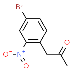 ChemSpider 2D Image | 1-(4-Bromo-2-nitrophenyl)acetone | C9H8BrNO3