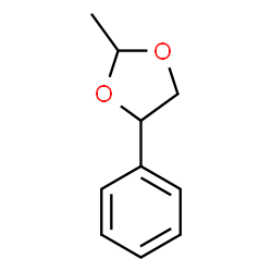 ChemSpider 2D Image | 2-Methyl-4-phenyl-1,3-dioxolane | C10H12O2