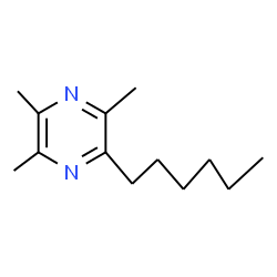 ChemSpider 2D Image | 2-Hexyl-3,5,6-trimethylpyrazine | C13H22N2