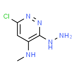 ChemSpider 2D Image | 6-Chloro-3-hydrazinyl-N-methyl-4-pyridazinamine | C5H8ClN5