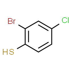 ChemSpider 2D Image | 2-Bromo-4-chlorobenzenethiol | C6H4BrClS
