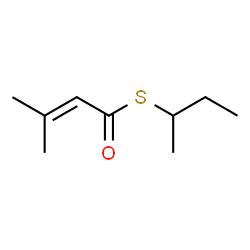 ChemSpider 2D Image | S-2-BUTYL 3-METHYLBUT-2-ENETHIOATE | C9H16OS